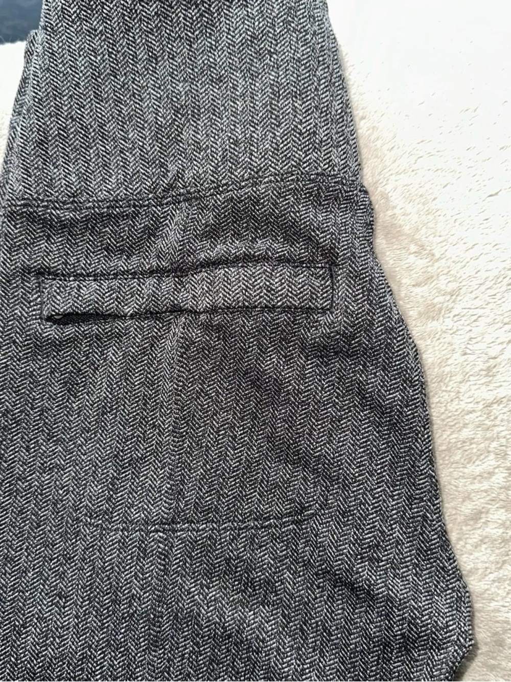 Athleta Delancey Herringbone Heathered Black & Gray High-Rise Leggings size XS - Picture 8 of 10